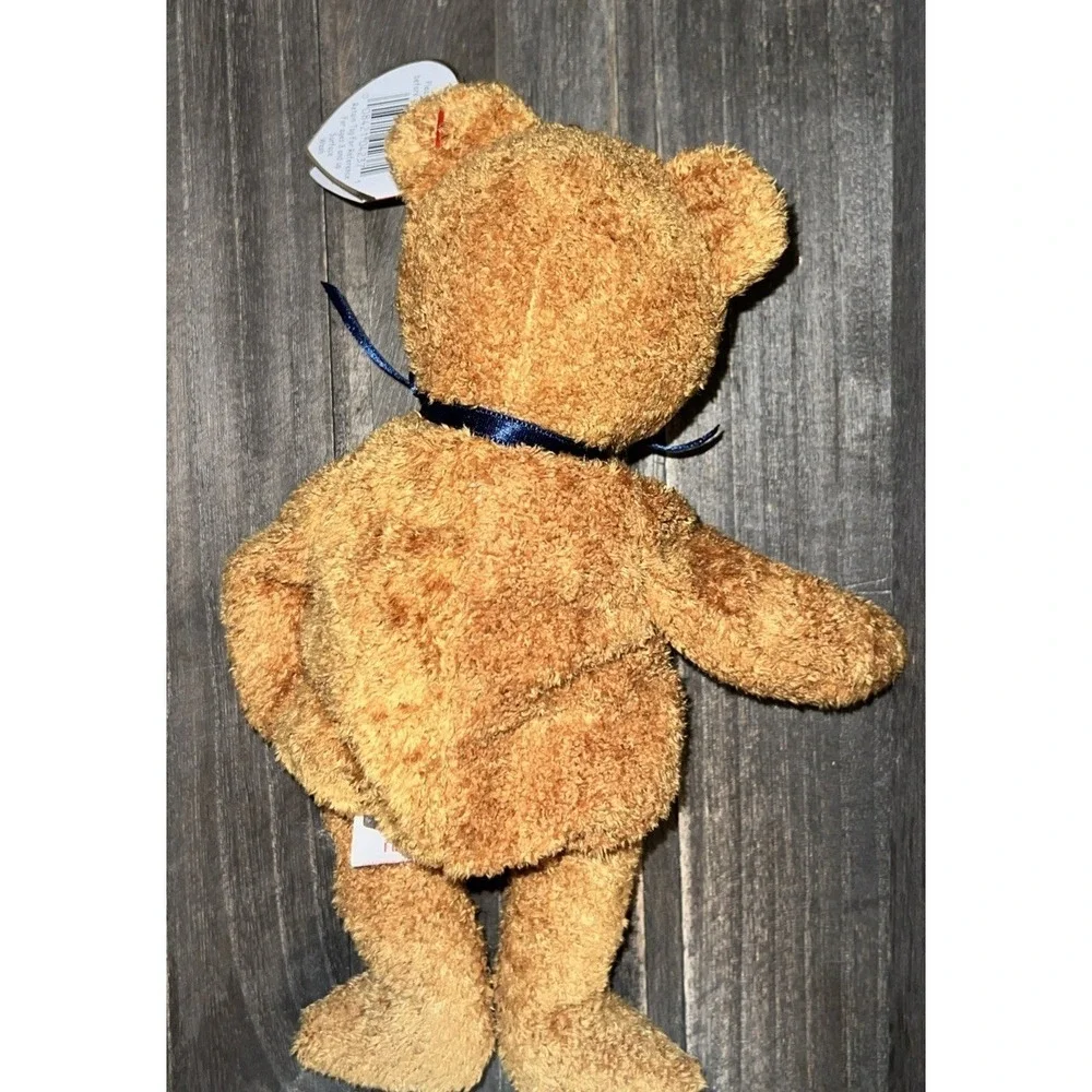 Ty Beanie Baby Fuzz the Bear 1999 Brown Frizzy Plush Excellent Condition 4237